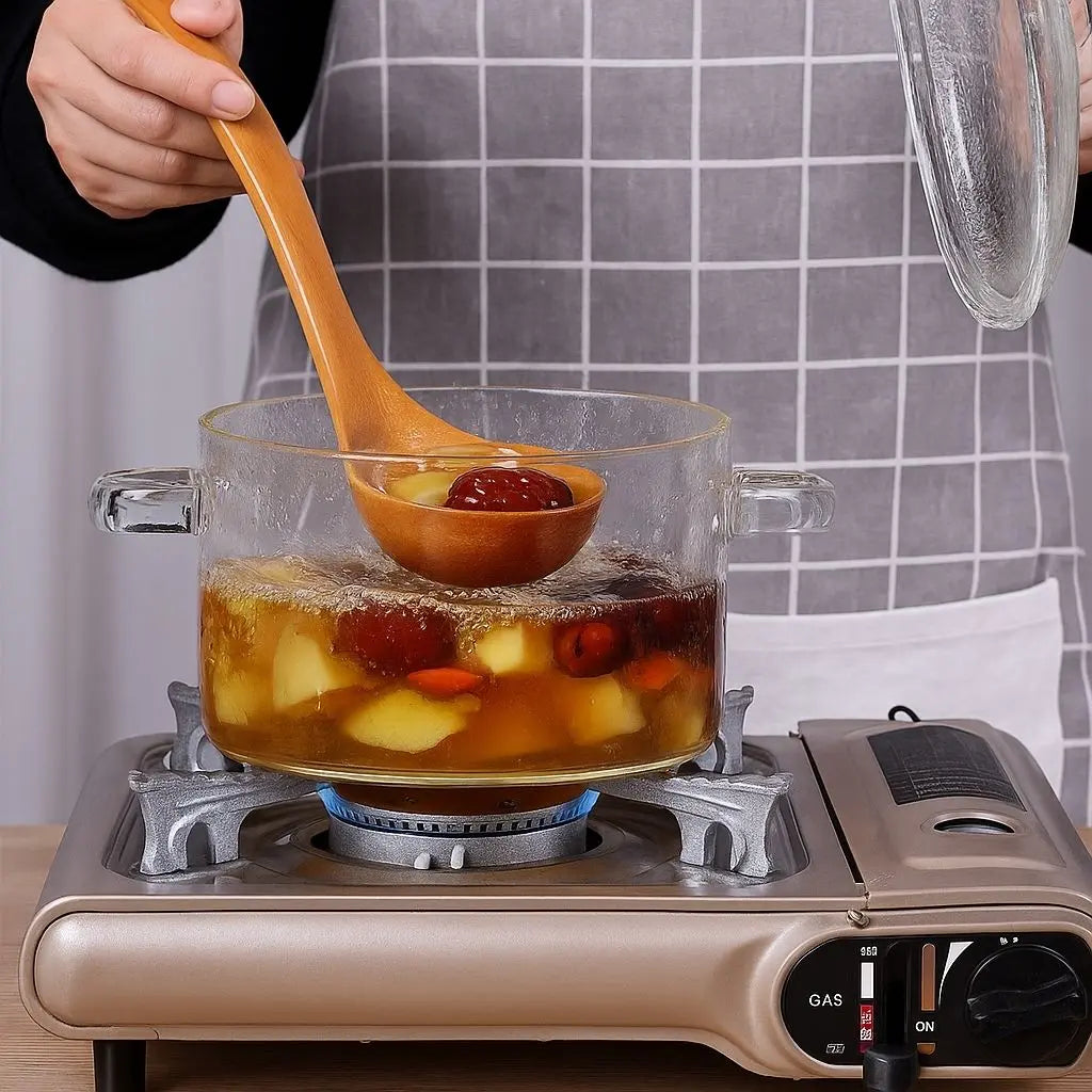 Olla de Cozinha de Vidro Miles – Olla de Sopa de Borosilicato Transparente