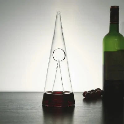 PirâmideCristal | Decantador de Vinho Transparente