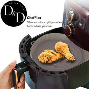 ChefFlex – Recipientes de silicone reutilizáveis para fritadeira de ar