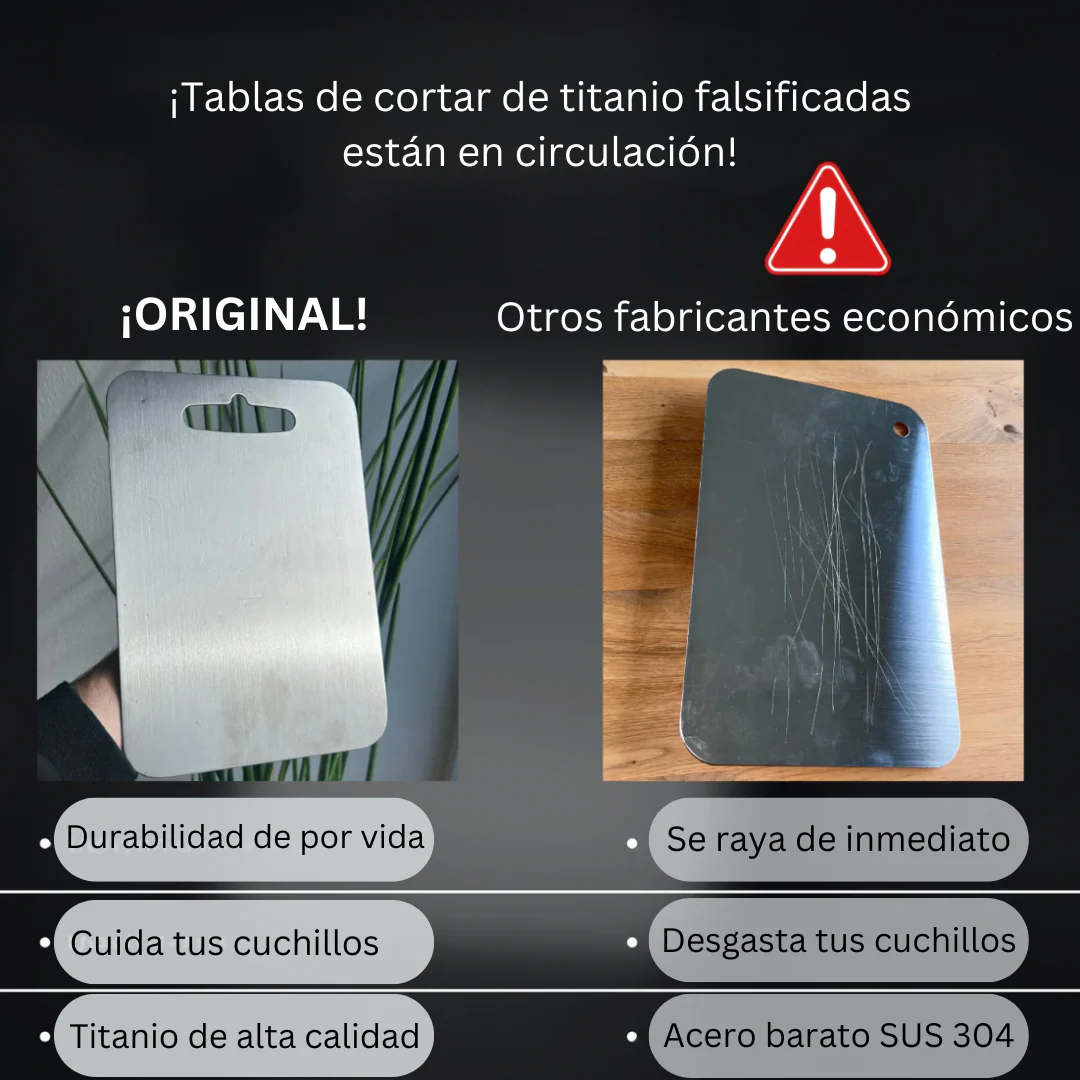 TitanSlice - Tábua de cortar de titânio