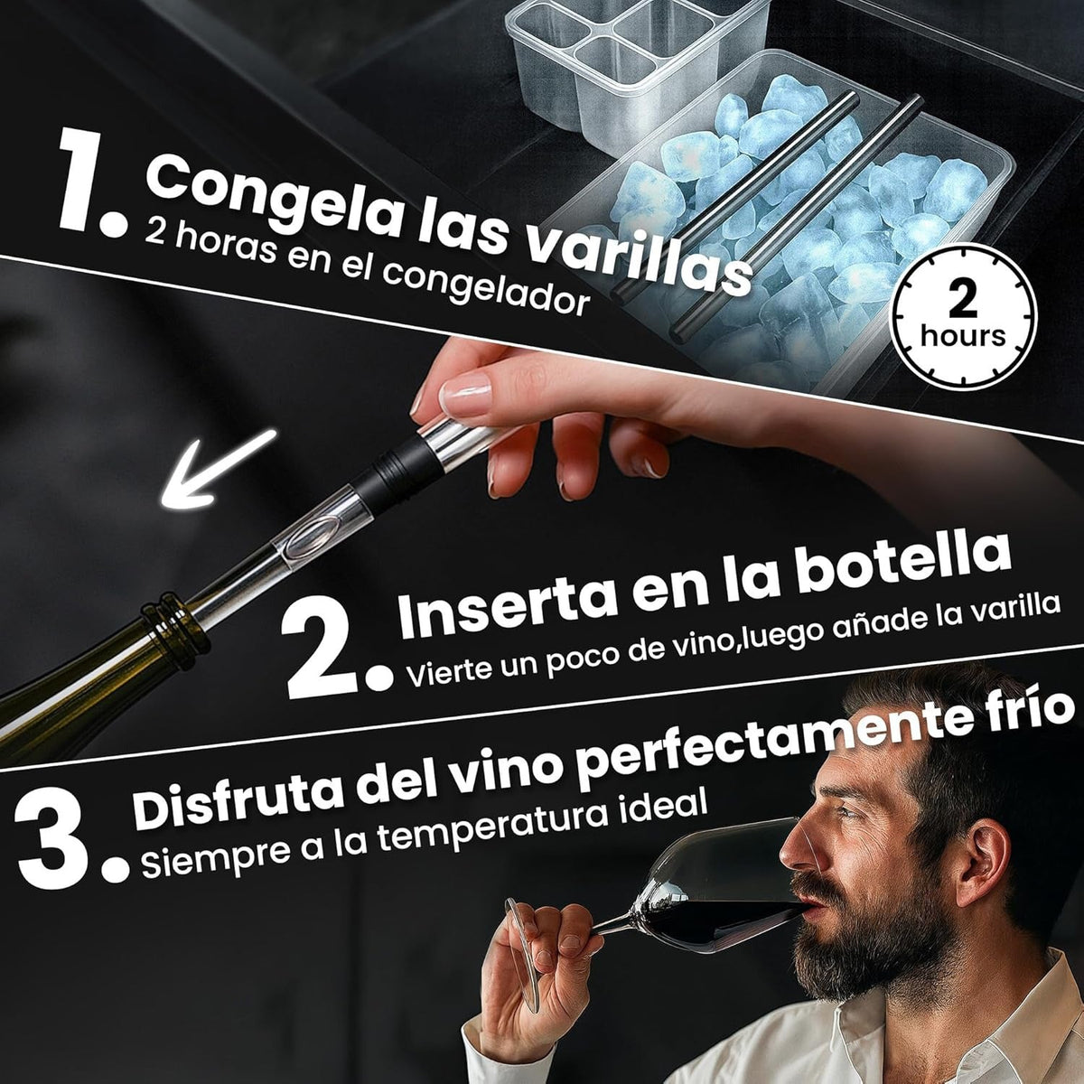 VineChill™ | Arrefecedor e Aerador de Vinho – Temperatura Perfeita Sempre 1+1 GRÁTIS