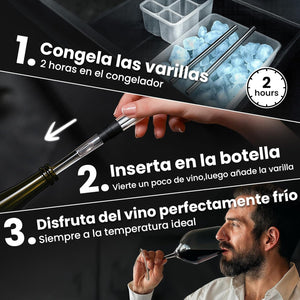 VineChill™ | Arrefecedor e Aerador de Vinho – Temperatura Perfeita Sempre 1+1 GRÁTIS