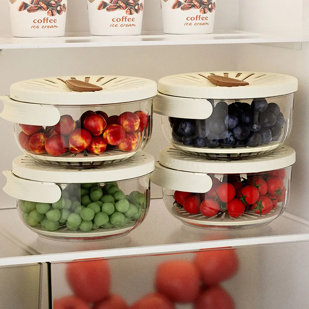 Fruitainer 1+1 Grátis - Enjuagar, transportar e armazenar