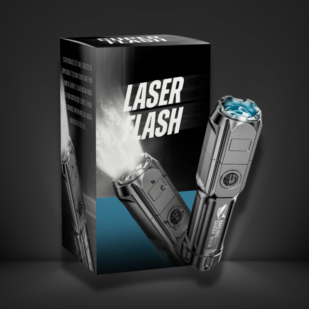 LaserMax Flash – Lanterna táctica recarregável de 10 000 lúmenes