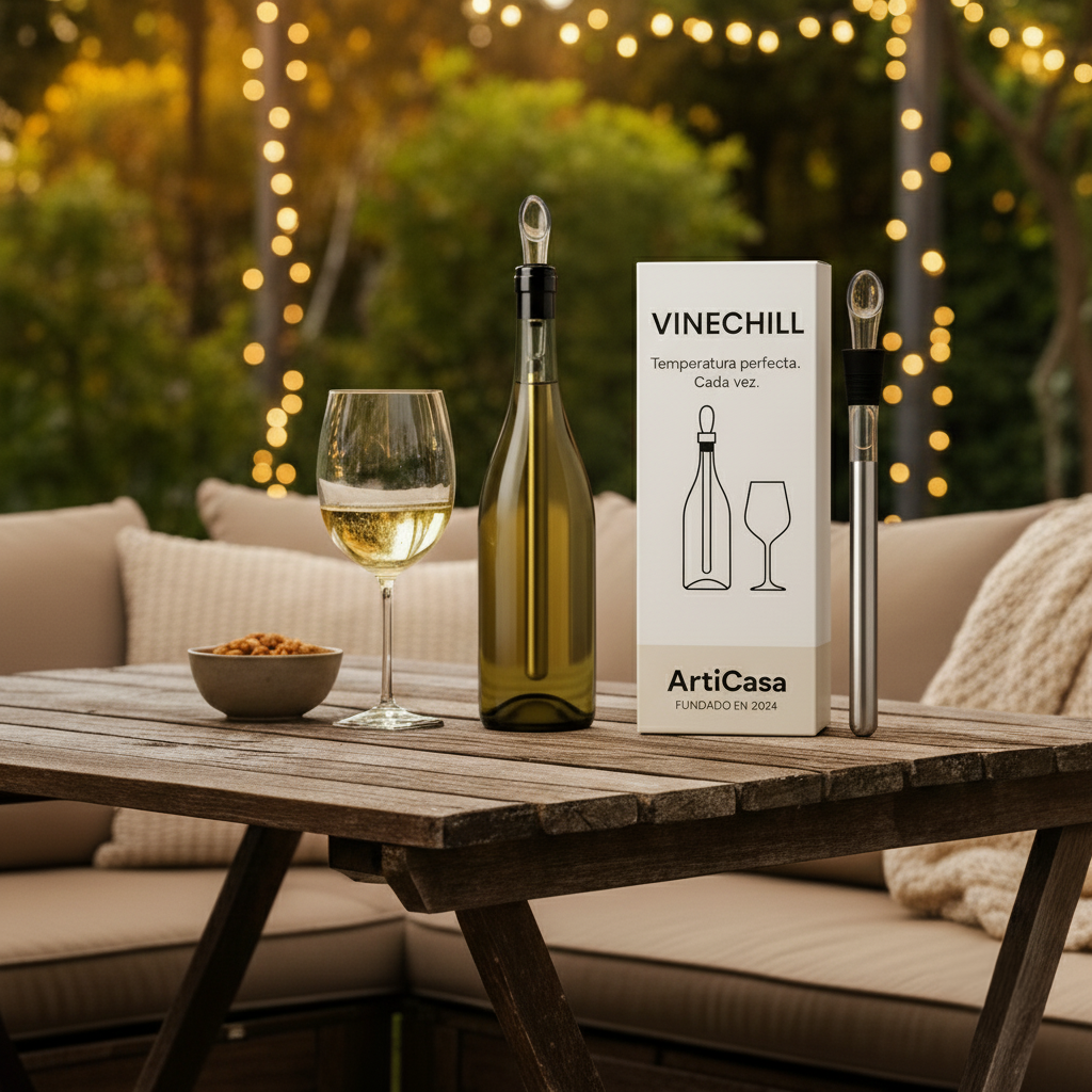 VineChill™ | Arrefecedor e Aerador de Vinho – Temperatura Perfeita Sempre 1+1 GRÁTIS