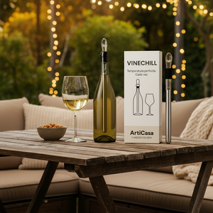 VineChill™ | Arrefecedor e Aerador de Vinho – Temperatura Perfeita Sempre 1+1 GRÁTIS